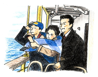 お知らせ：今月のよみもの：映画と握手『新 喜びも悲しみも幾歳月』＆お絵描きお天気物語『早く咲きすぎて後悔!? 雪と桜が出会う春』のタイトル画像です