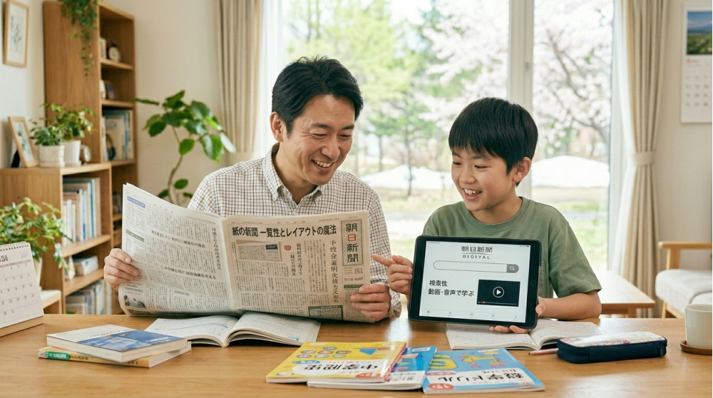 どうして学習に朝日新聞がいいの?
