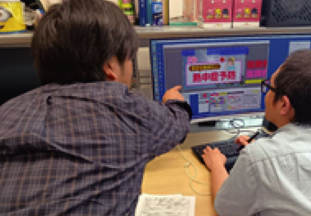 テロップは美術スタッフとともに仕上げる