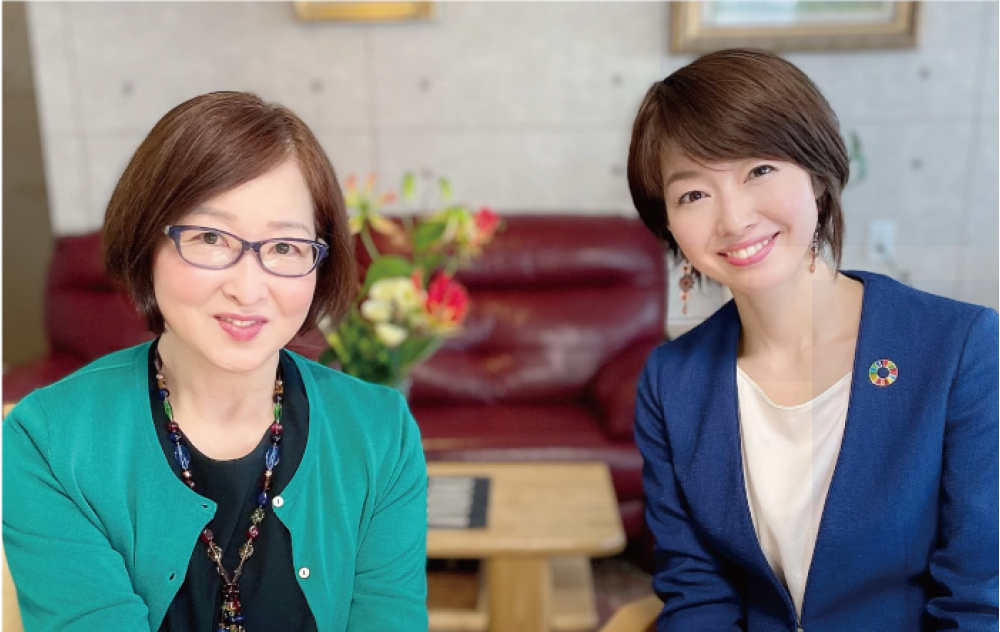 牧野准子さんと筆者
