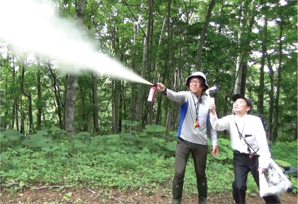 噴射実験の一コマ