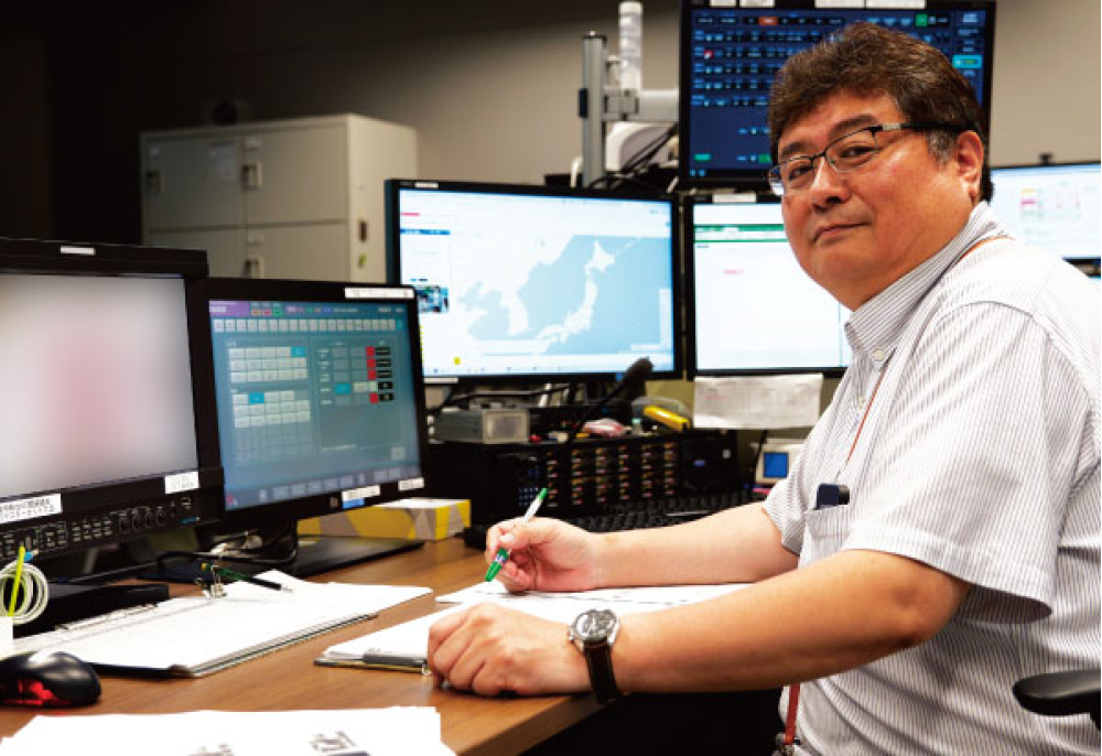 今回、放送・ITシステム部の仕事について語ってくれた伏屋昌幸さん。放送の新たなビジネスモデルの開発に向けて勤しむ。