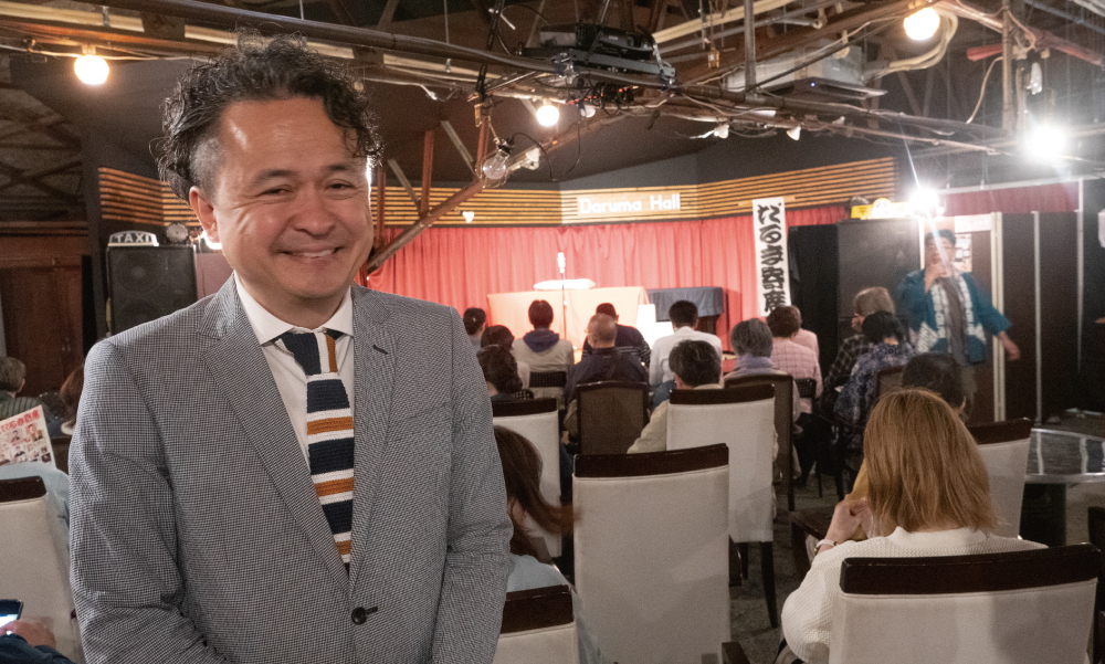 平岸ハイヤー社長でだるま十区の理事でもある神代晃嗣さん。