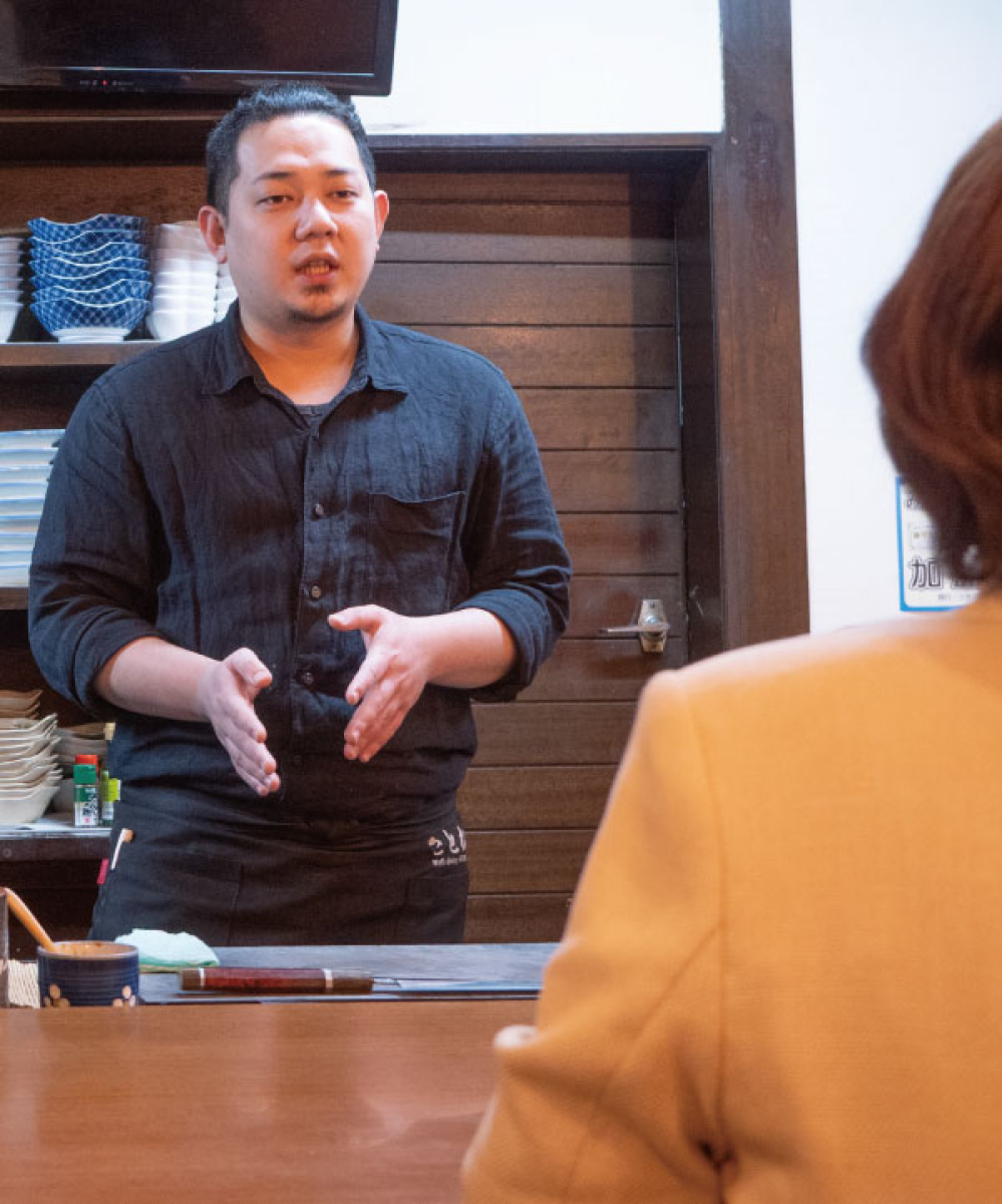 「さとね」の佐々木響一さん