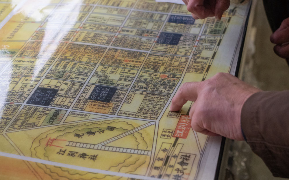 江別・林商店で見せていただいた古地図