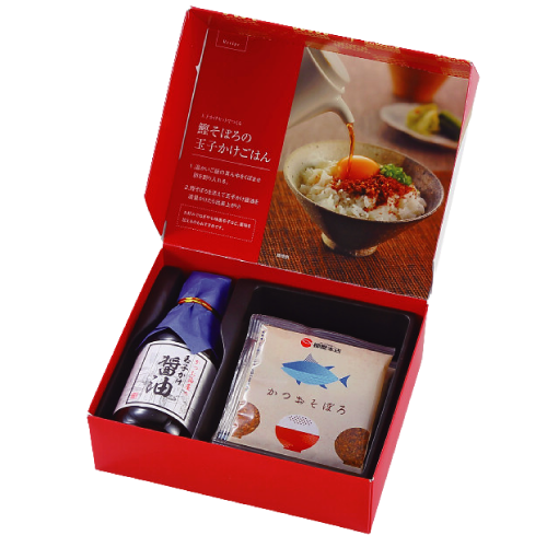 柳屋本店 玉子かけ醤油と鰹そぼろセット