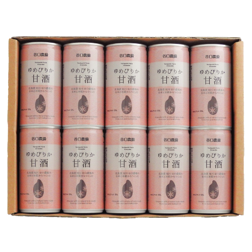谷口農場 ゆめぴりか甘酒190ｇ×10缶